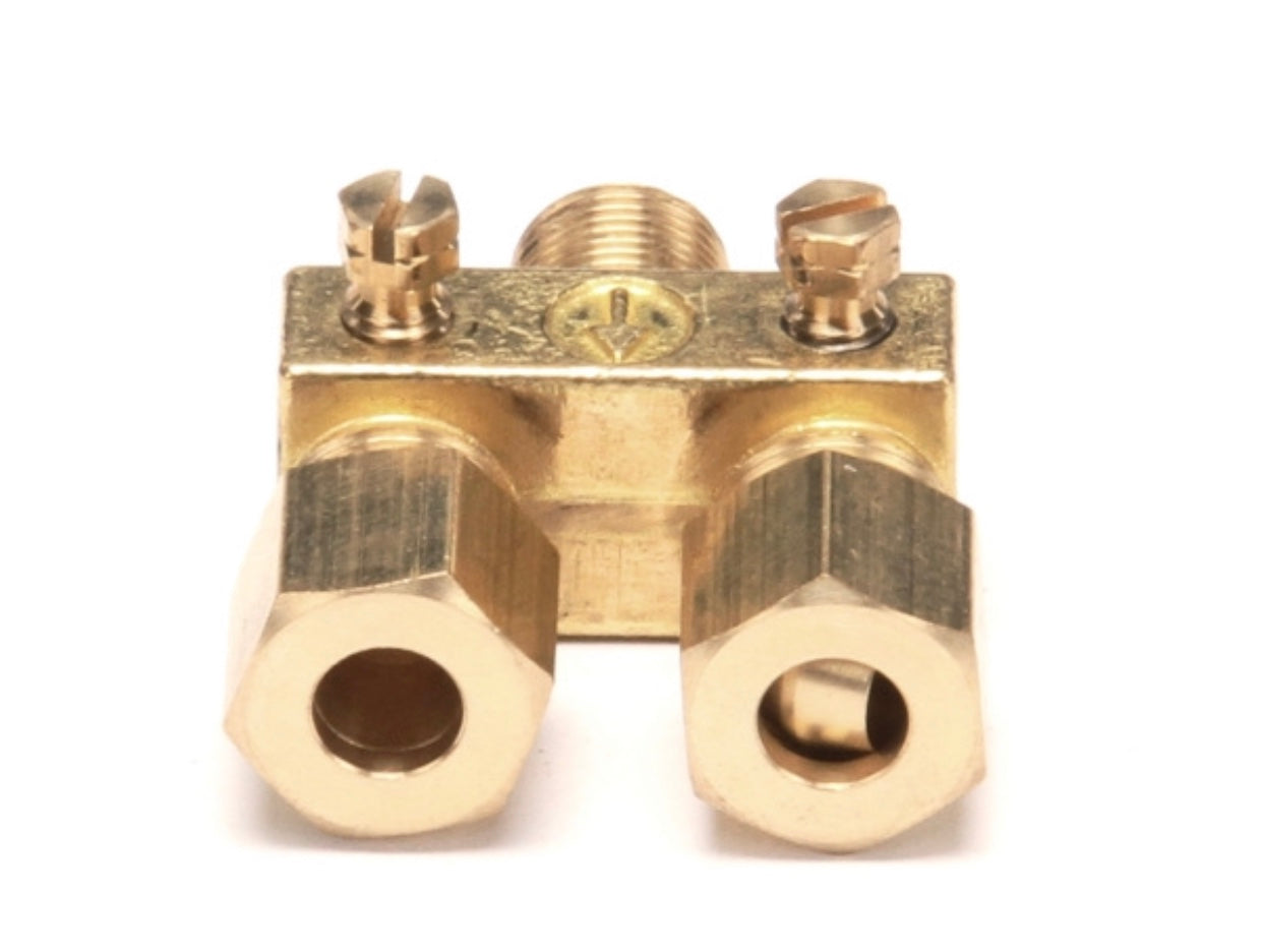 Imperial Range 1003 Dual Pilot Valve (3/16" CC x 1/8" NPT, Brass)