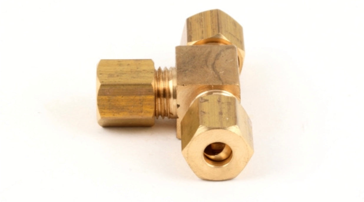 Imperial Range 3097 Brass Compression Tee (3/16", IR-2000 & IHR)